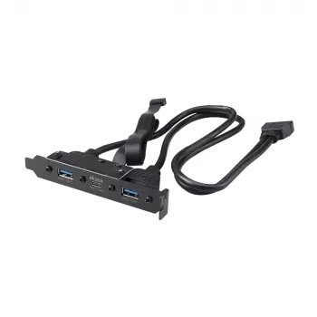 Akasa cavo adattatore interno USB 3.1 Gen 2 con due connettori USB 3.0 Type-A - 50 cm - nero
