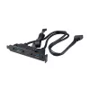 Akasa cavo adattatore interno USB 3.1 Gen 2 con due connettori USB 3.0 Type-A - 50 cm - nero