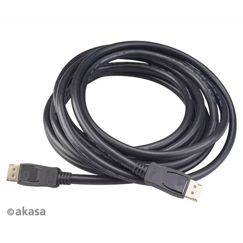 Akasa AK-CBDP23-50BK cavo DisplayPort 1.4 5 m nero