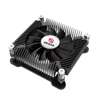 Akasa KS7 dissipatore CPU Intel LGA 1200/115X low profile altezza 16 mm viti e backplate