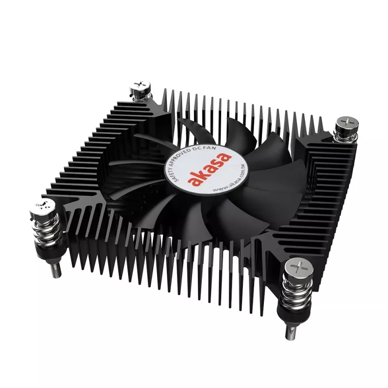 Akasa KS7 dissipatore CPU Intel LGA 1200/115X low profile altezza 16 mm viti e backplate