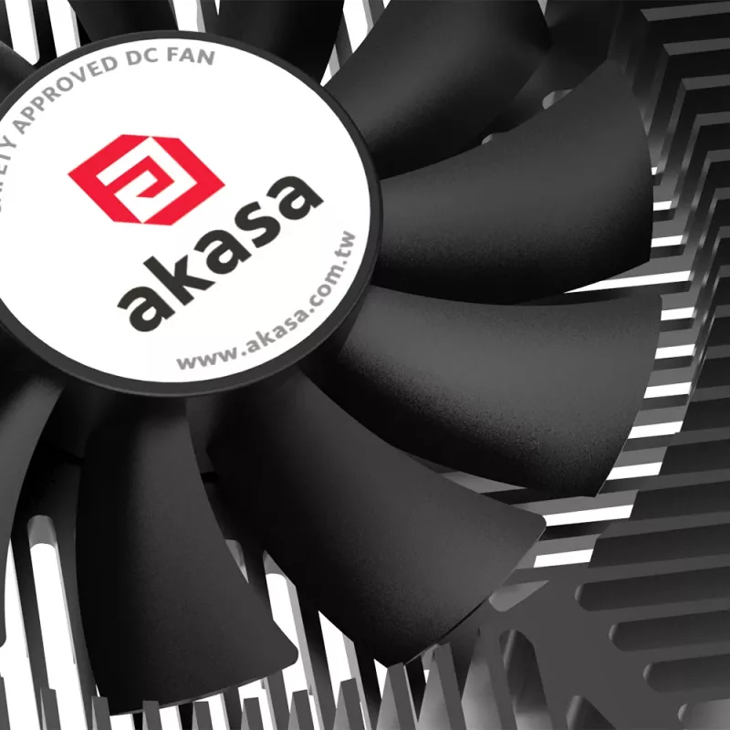 Akasa KS7 dissipatore CPU Intel LGA 1200/115X low profile altezza 16 mm viti e backplate