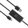 Akasa AK-CBUB57-15BK cavo USB 2.0 - USB-A a USB-C - 1,5 m - nero