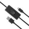 Akasa AK-CBUB58-15BK cavo USB 2.0 - USB-A a Micro-USB-B - 1,5 m - nero