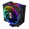 Akasa Soho H4 Dissipatore per CPU, 120 mm, 500-2000 RPM, 31,8 dB, 52,91 CFM