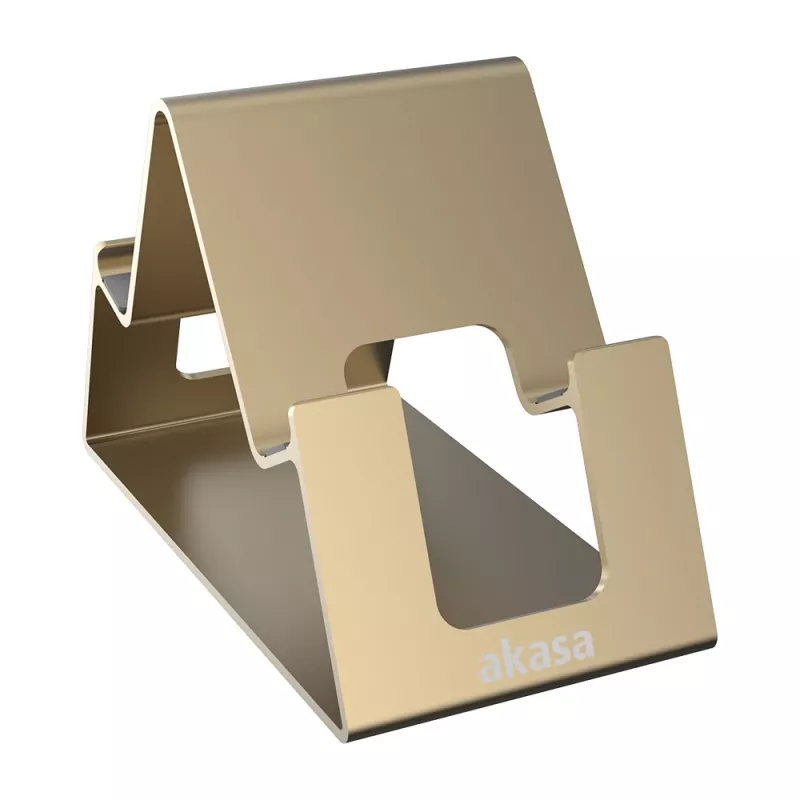 Akasa Aries Pico supporto in alluminio per smartphone e tablet oro