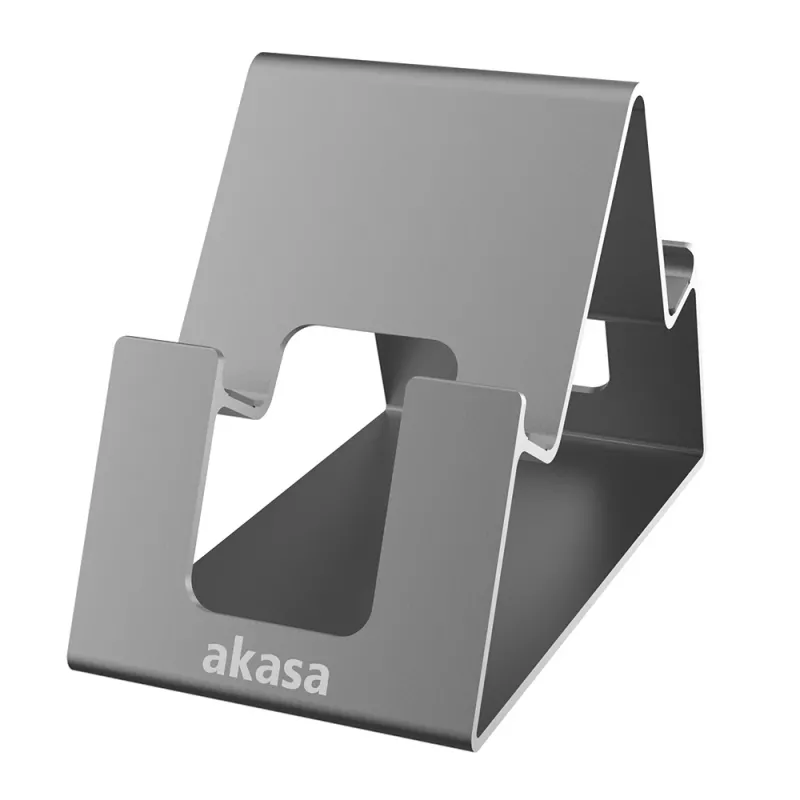 Akasa Aries Pico supporto in alluminio per telefono e tablet grigio