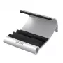 Akasa Leo supporto per tablet in alluminio e nero con tre angoli di visualizzazione