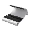 Akasa Leo supporto per tablet in alluminio e nero con tre angoli di visualizzazione