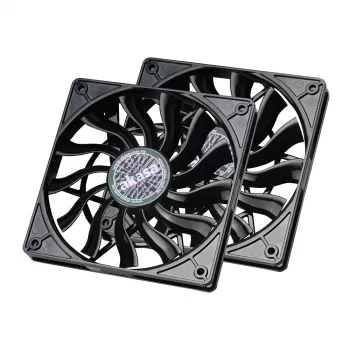 Akasa SlimFan 12015 EBR/PWM confezione da 2 - 30 dB - 600 giri/min