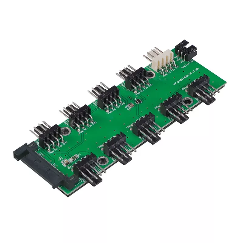 Akasa FLEXA FP10H espansore per header ventola PWM da 1 a 10 con cavo da 30 cm