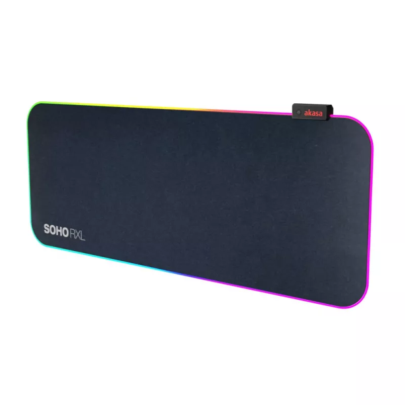 AKASA SOHO RXL tappetino mouse gaming RGB - 78x30 cm - spessore 4 mm - nero