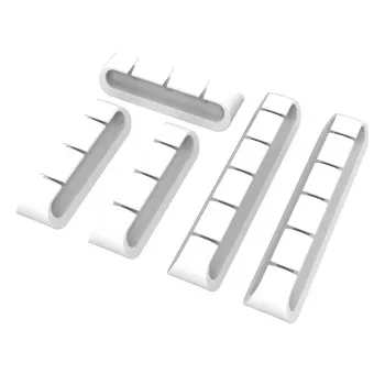 Akasa Cable Cord Holder 3x3-port + 2x5-port bianco