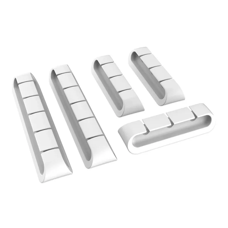 Akasa Cable Cord Holder 3x3-port + 2x5-port bianco