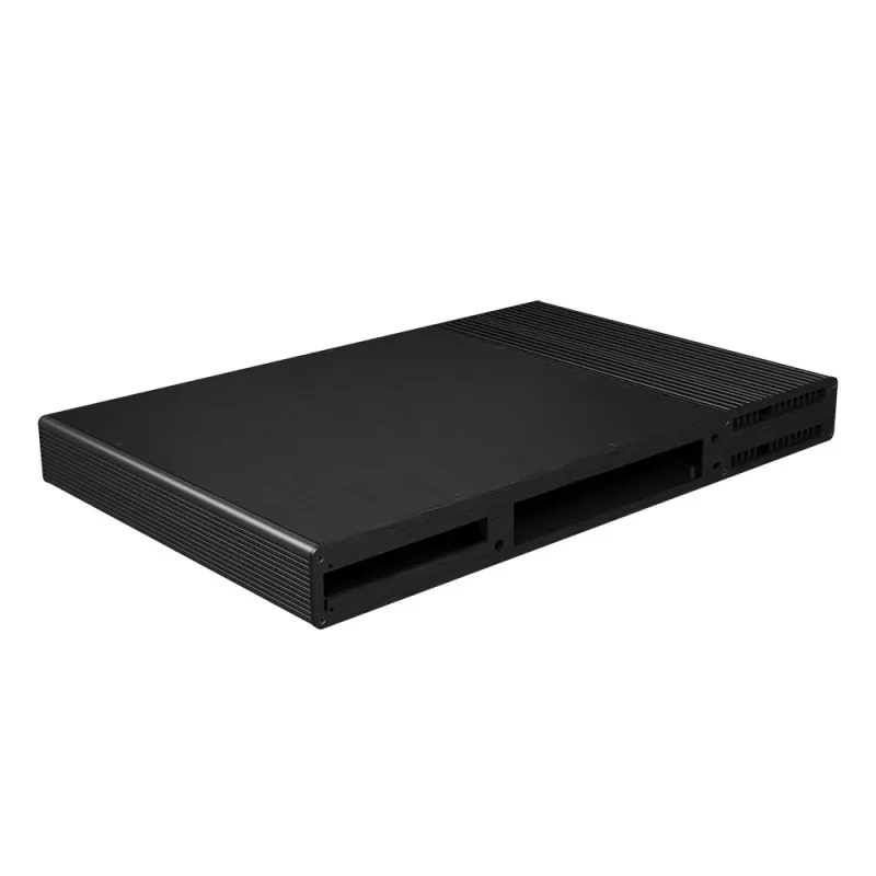 Akasa Galileo TU Plus case Thin Mini-ITX 1U fanless Intel LGA1700 - nero