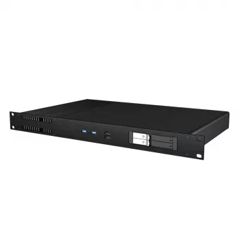 Akasa Galileo TU1 Plus case Thin Mini-ITX 1U fanless Intel LGA1700 - nero