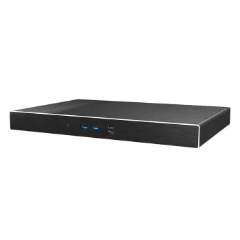 Akasa Galileo TU2 Plus case Thin Mini-ITX 1U fanless Intel LGA1700 - nero