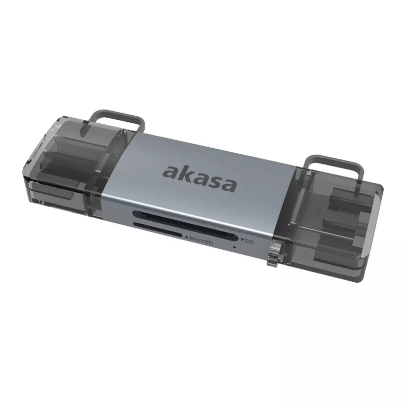Akasa lettore di schede duale USB 3.2 OTG 2 in 1
