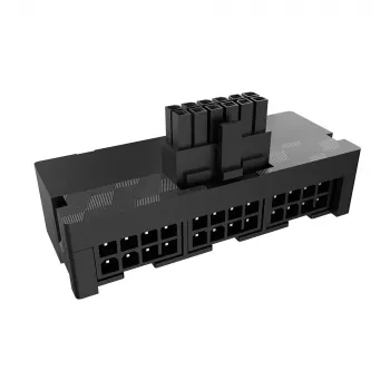 Akasa G-Nexus P24 adattatore 12VHPWR 90° 12+4 pin connettore maschio a 3x 8-Pin connettore femmina, 600W, nero