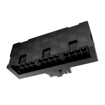 Akasa G-Nexus P24 adattatore 12VHPWR 90° 12+4 pin connettore maschio a 3x 8-Pin connettore femmina, 600W, nero