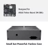 Akasa Ashton T case per SBC ASUS Tinker Board 3N con doppia porta LAN singola, fanless, alluminio nero