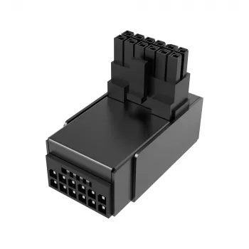 Akasa G-Nexus P16 Plus 90 Degree 12V-2x6 Metal Shell adattatore di alimentazione GPU - nero