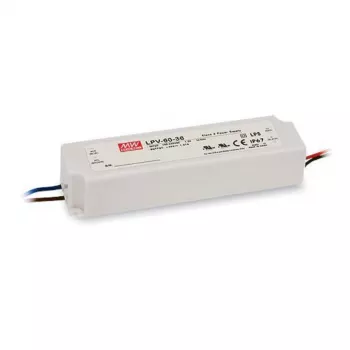 SYNERGY21 MEAN WELL LPV-60-24 Driver LED a tensione costante 60W 24V 2,5A IP67