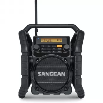 Sangean U-5 DBT (Utility 50) Radio portatile DAB+/FM con Bluetooth, IP64, 7W RMS nera