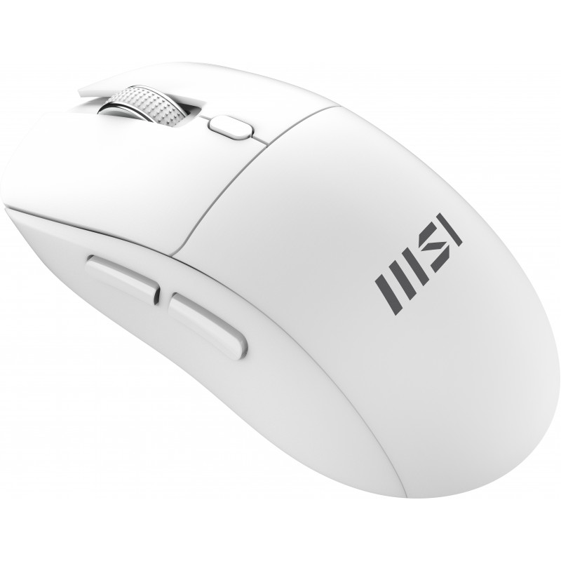 MSI FORGE K210 W Combo bianco FR - set tastiera e mouse USB cablati, layout francese AZERTY, retroilluminazione Rainbow RGB, mouse ottico con 6400 DPI