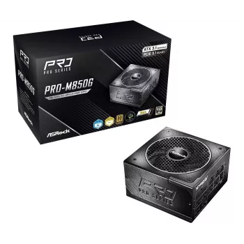 Alimentatore ASRock PRO-M850G 850W 80 PLUS Gold completamente modulare ATX 3.0