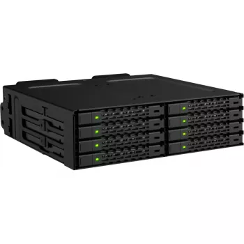 ICY DOCK ToughArmor MB998V4P-B 8-Bay U.2/U.3 NVMe SSD PCIe 4.0 mobile rack enclosure per alloggiamento 5.25 pollici (4 x SlimSAS 8i SFF-8654)