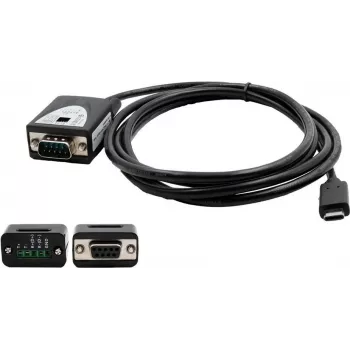 EXSYS set cavo/adattatore USB 2.0 USB-C a seriale 1 porta RS-422/485 chipset FTDI