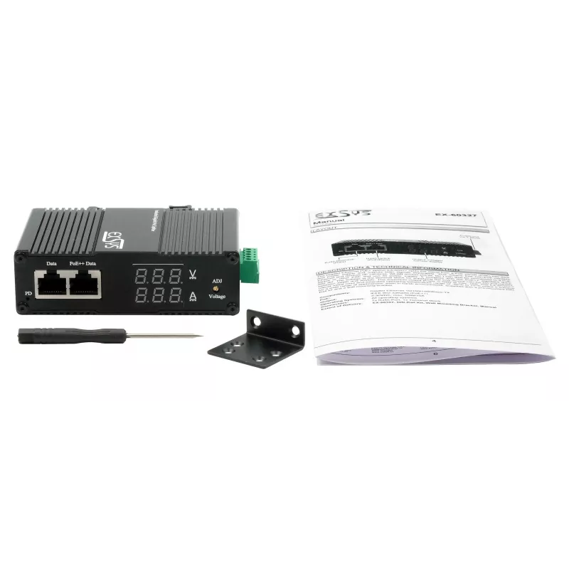 Exsys splitter PoE EX-60327 50 W - Gigabit Ethernet