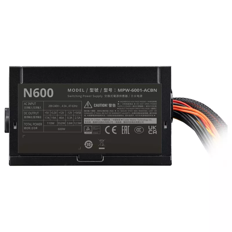 Cooler Master Elite NEX 230V 600 W alimentatore