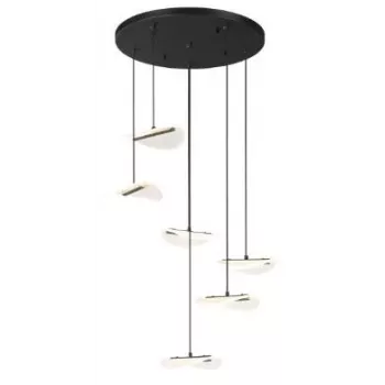 MILALI Lampada a sospensione 44cm nero opaco E27
