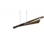 Lampada a sospensione Shell 1,5 m conchiglie di capiz naturali rosetta a soffitto cromata E27