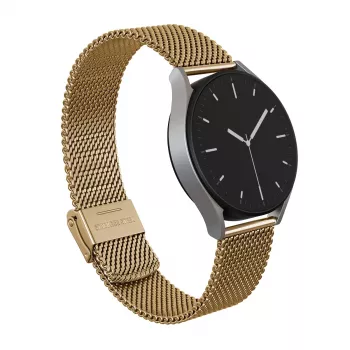 BURGA Metal Mesh Elegance cinturino universale per orologio 20 mm oro