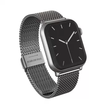 BURGA Metal Mesh Elegance per Apple Watch 42/44 mm (argento)