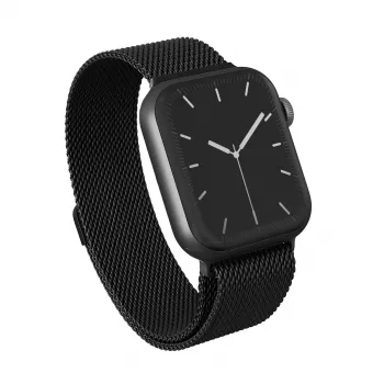 BURGA Metal Mesh Band per Apple Watch 42/44 mm (nero)