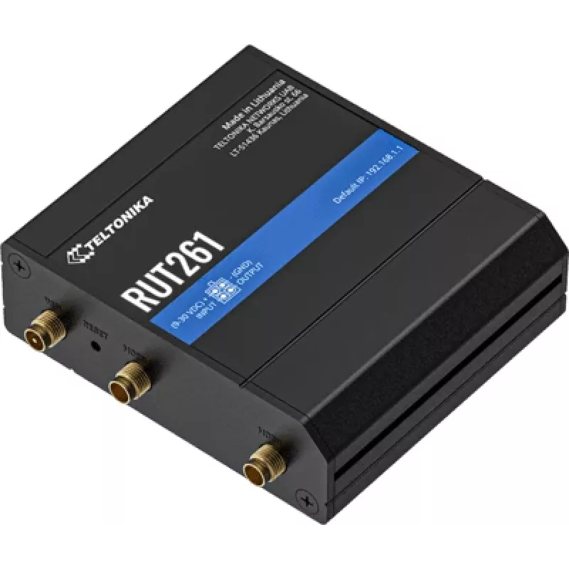 Teltonika router industriale RUT261 - 4G LTE Cat 6, Wi-Fi 4, Dual SIM, alimentatore EU