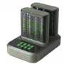GP Battery M452 docking station caricabatterie per celle cilindriche NiMH Micro AAA Mignon AA (GPRCKCHM452D457)