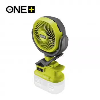 RYOBI ONE+ 18V ventilatore a pinza a batteria (solo apparecchio) - 280 CFM, rotazione 360°