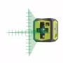 RYOBI laser a linee incrociate, raggio verde, portata 15 m