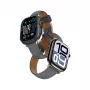 AMAZINGTHING Class Band cinturino in pelle per Apple Watch 45/46/49 mm - grigio