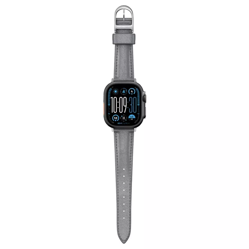 AMAZINGTHING Class Band cinturino in pelle per Apple Watch 45/46/49 mm - grigio