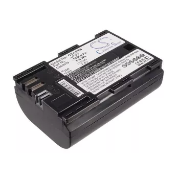 CAMERON SINO batteria di ricambio CS-LPE6 per Canon LP-E6/LP-E6N/LP-E6NH 1800mAh, 7,4V, Li-ion, nero
