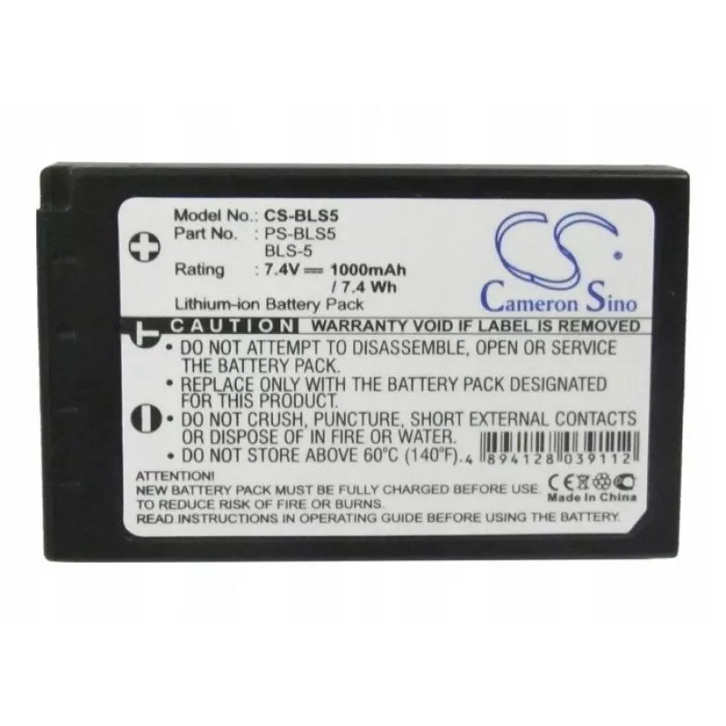 Cameron Sino batteria tipo BLS-5 / BLS-50 / PS-BLS5 per Olympus