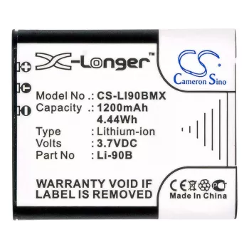 CAMERON SINO Li-90B Li-92B batteria ricaricabile di ricambio per fotocamere Olympus (1270mAh, 3,7V, Li-Ion)
