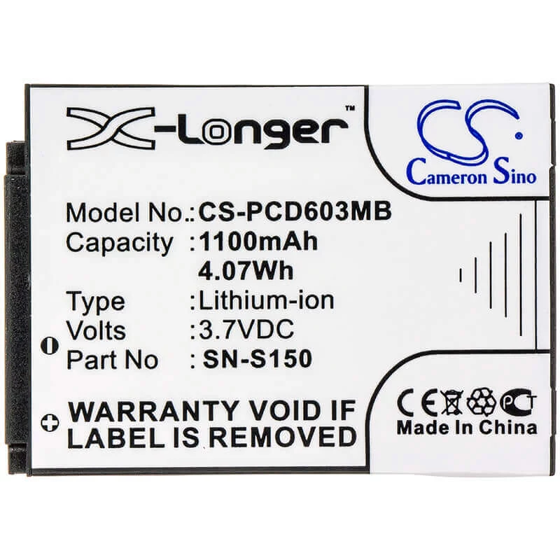 Cameron Sino batteria tipo SN-S150 per Philips SCD603/00 SCD603H SCD603 10 20 - CS-PCD603MB