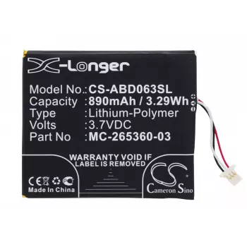 Cameron Sino batteria per Amazon Kindle 7ª/8ª generazione (MC-265360-03, 58-000083, 58-000151) - 1500mAh